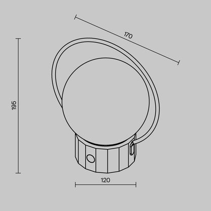 Laualamp O167TL-L3BRK