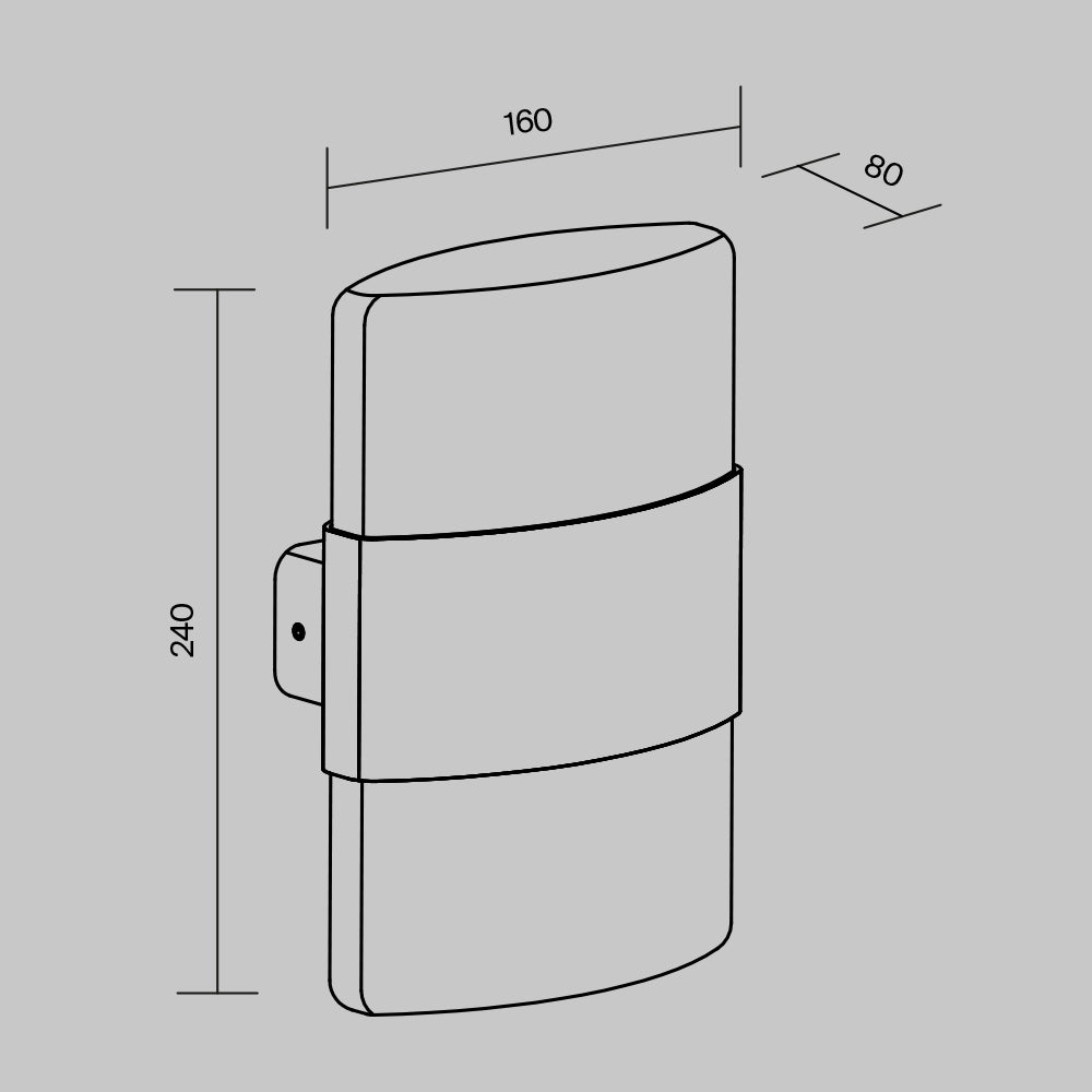Wall lamp O442WL-L12GF3K