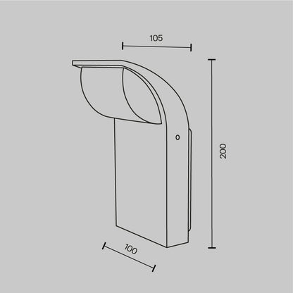 Wall lamp O446WL-L7GF3K