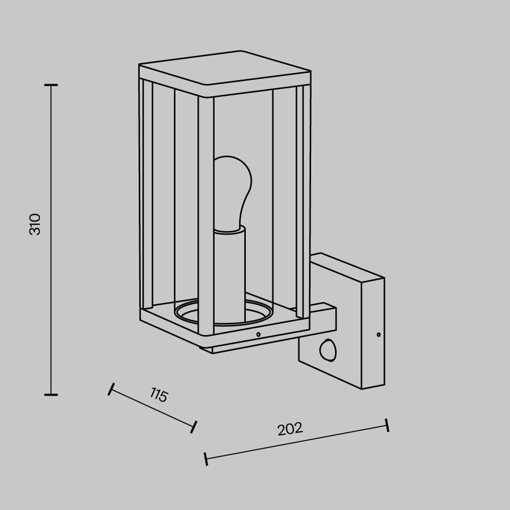 Wall lamp O452WL-01GFSR
