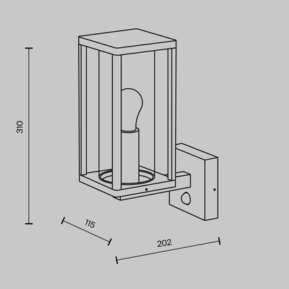 Wall lamp O452WL-01GFSR