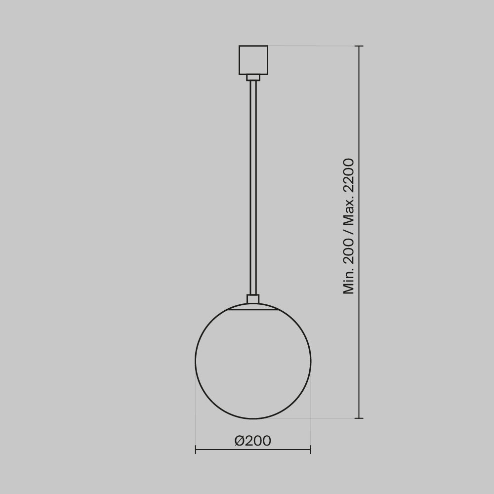 Rippvalgusti P039PL-5W4K-20-B