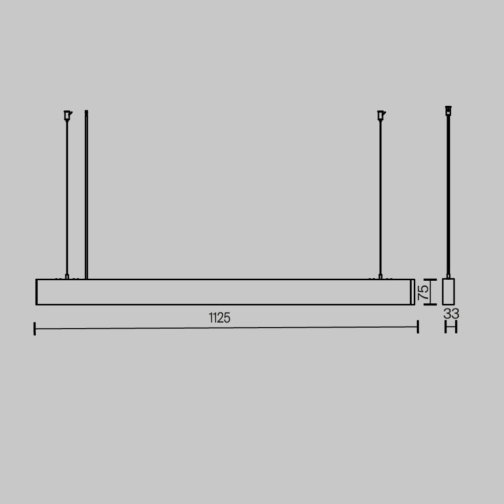 Rippvalgusti Basis 2 700–6 000 K 36 W 100˚