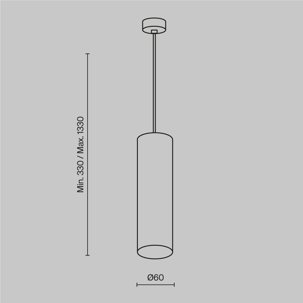 Ripatsvalgusti P075PL-01B