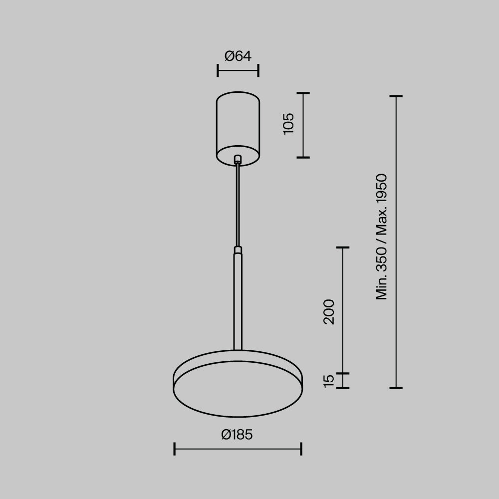 Rippvalgusti P076PL-L12W3K-W