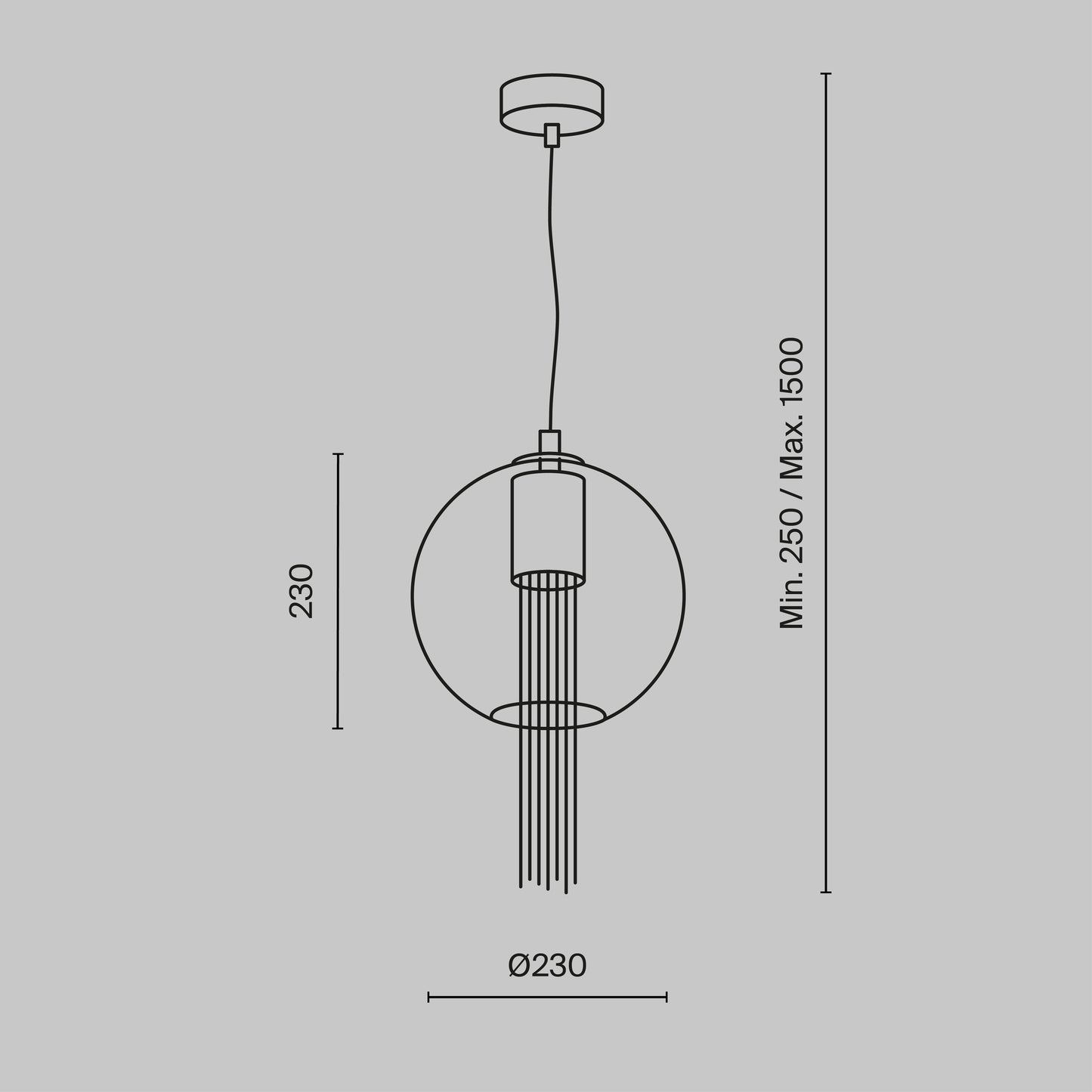 Rippvalgusti P095PL-01BZ1