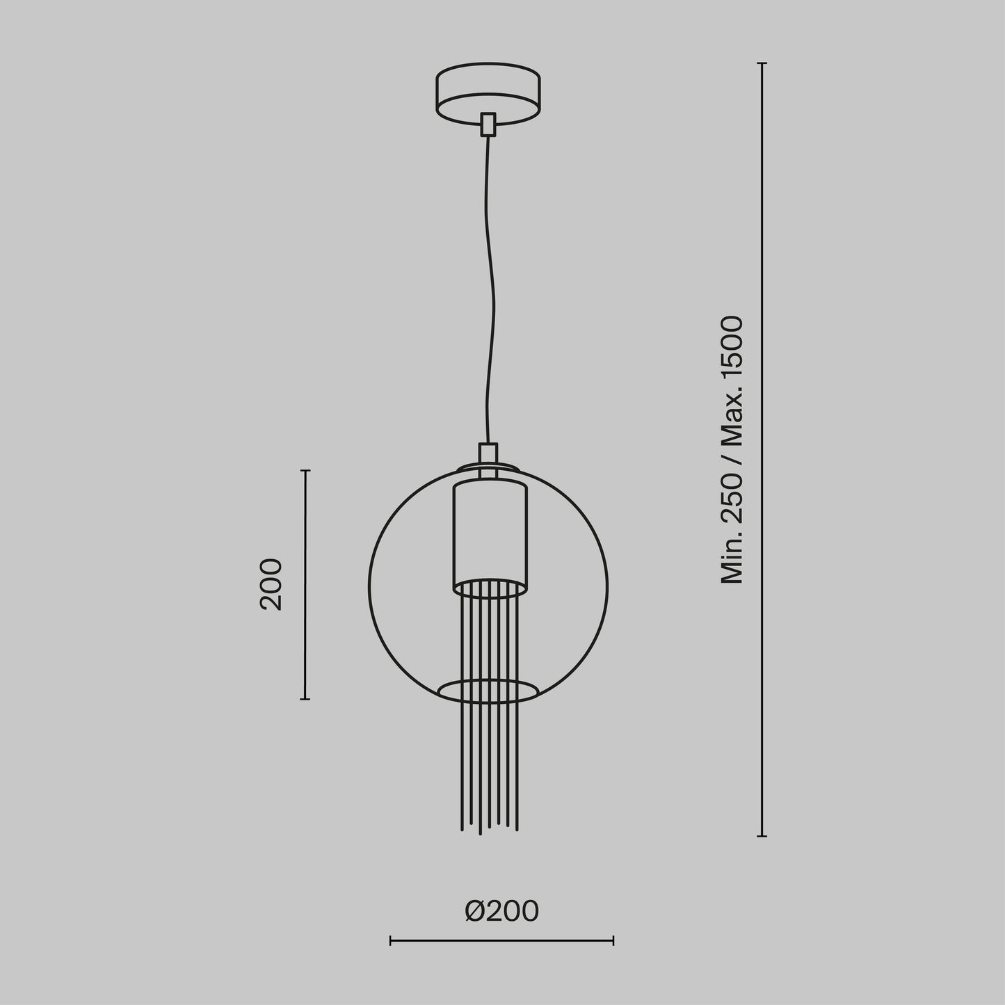 Pendant Lamp P095PL-01BZ