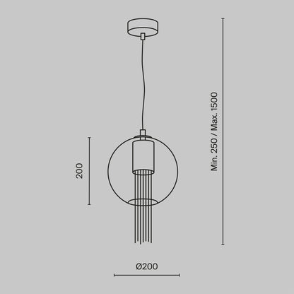 Pendant Lamp P095PL-01BZ