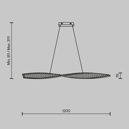 Ripatsvalgusti P097PL-L36BS3K