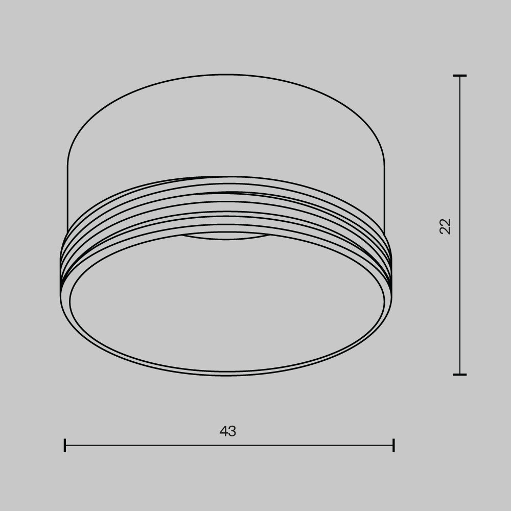 Dekoratiivrõngas RingS-5-W