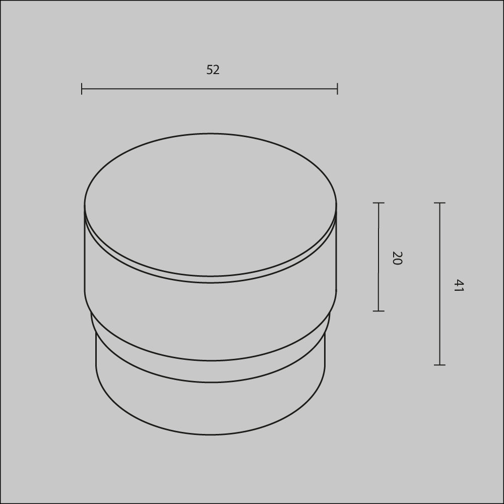 Dekoratiivne akrüüldiffuusor RingSAcr-12-W