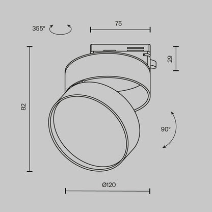 Track Lighting TR007-1-18W3K-B4K