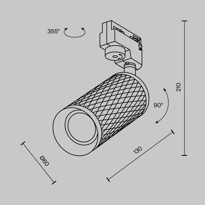 Track Lighting TR011-1-GU10-B