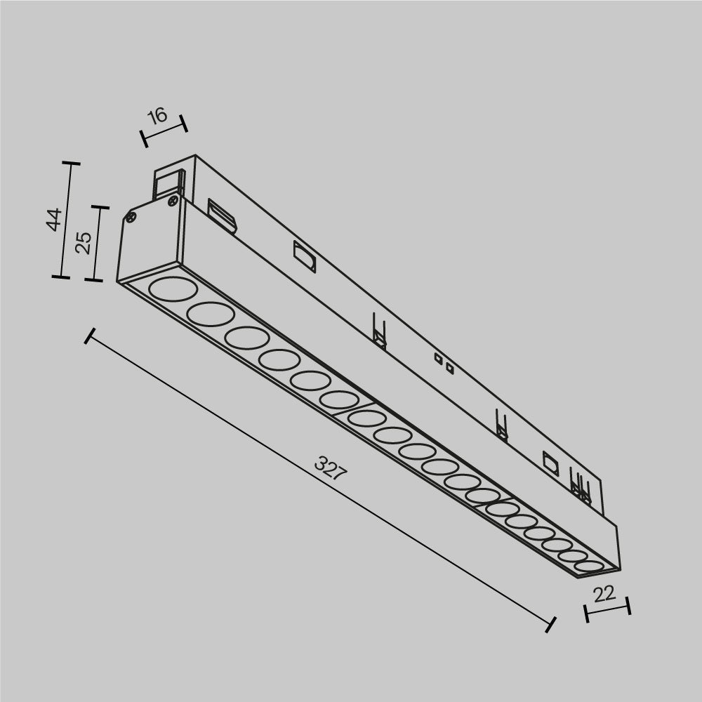 Track Luminaire TR031-4-18WTW-DD2-W