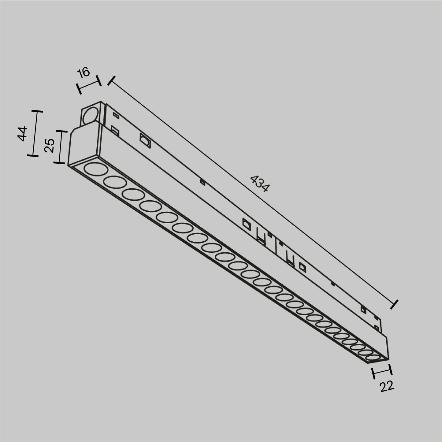 Track Luminaire TR031-4-24WTW-DD2-B