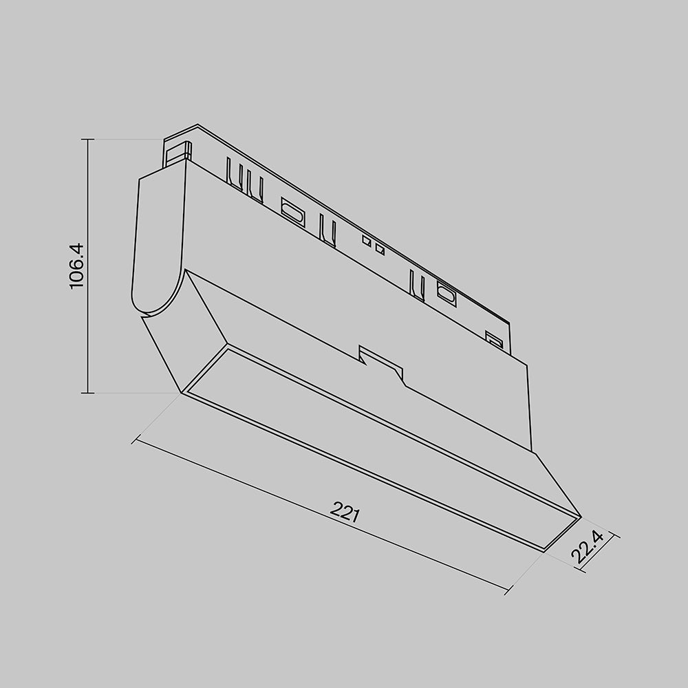Track Luminaire TR036-4-12WTW-DD2-W