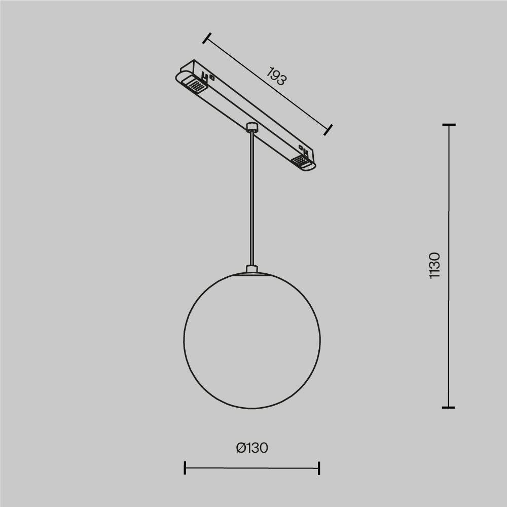 Rippuv siinivalgusti TR039-4-5W3K-WW-DS-1