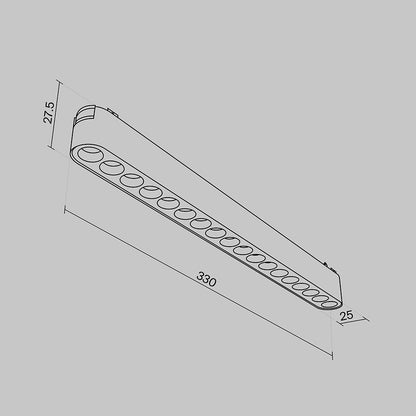 Track luminare TR082-1-18W3K-M-B
