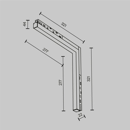 Track luminaire TR102-24W-DS-W