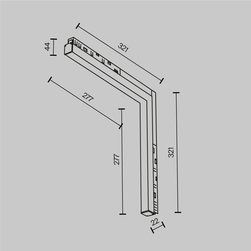 Track luminaire TR102-24W4K-W