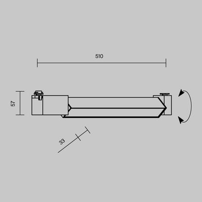 Siinvalgusti TR104-1-24W4K-B-DE