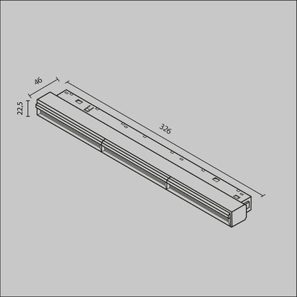 Track luminaire TR106-4-18W-DS-W