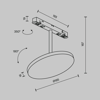 Track luminaire TR131-2-15W3K-B