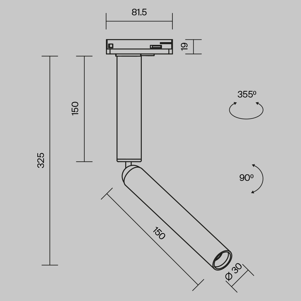Relsivalgusti TR142-1-6W3K-W