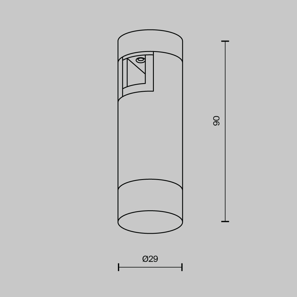 Track luminaire TR145-1-3W2.7K-W-BS-DE