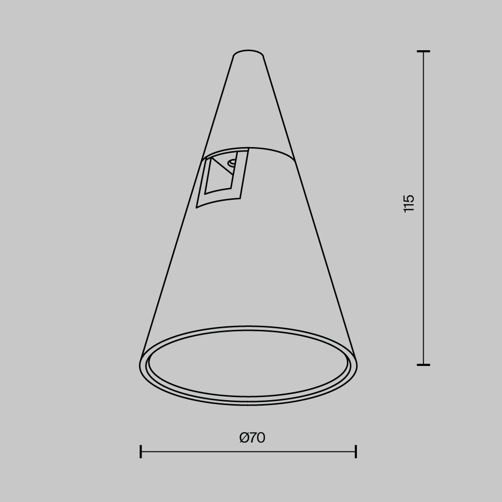 Track luminaire TR146-1-5W3K-B-DE