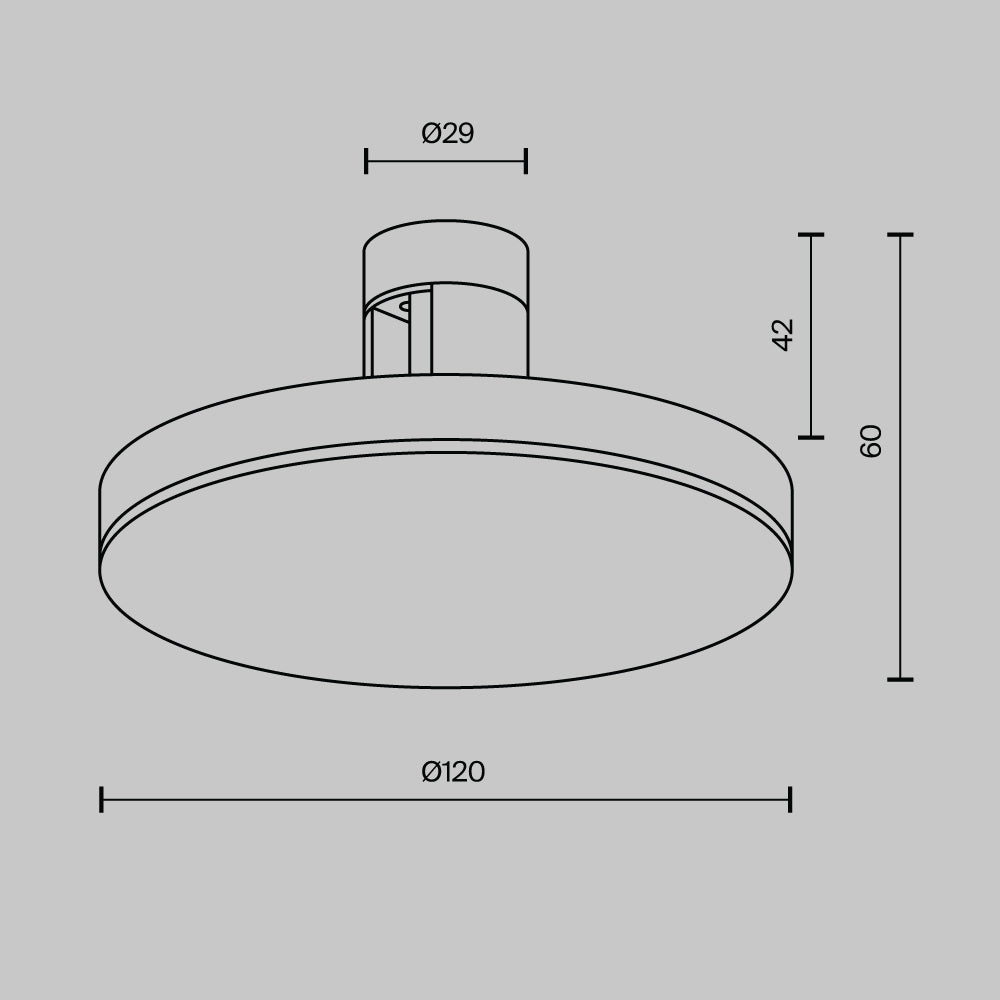 Track luminaire TR152-1-7W2.7K-BS-DE