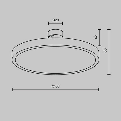 Track luminaire TR153-1-10W3K-B-DE