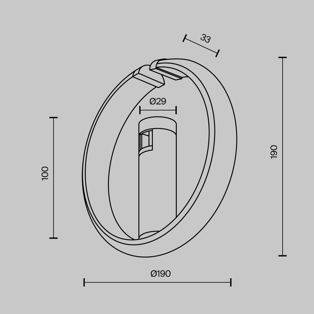 Track luminaire TR230-1-10W2.7K-BS-DE