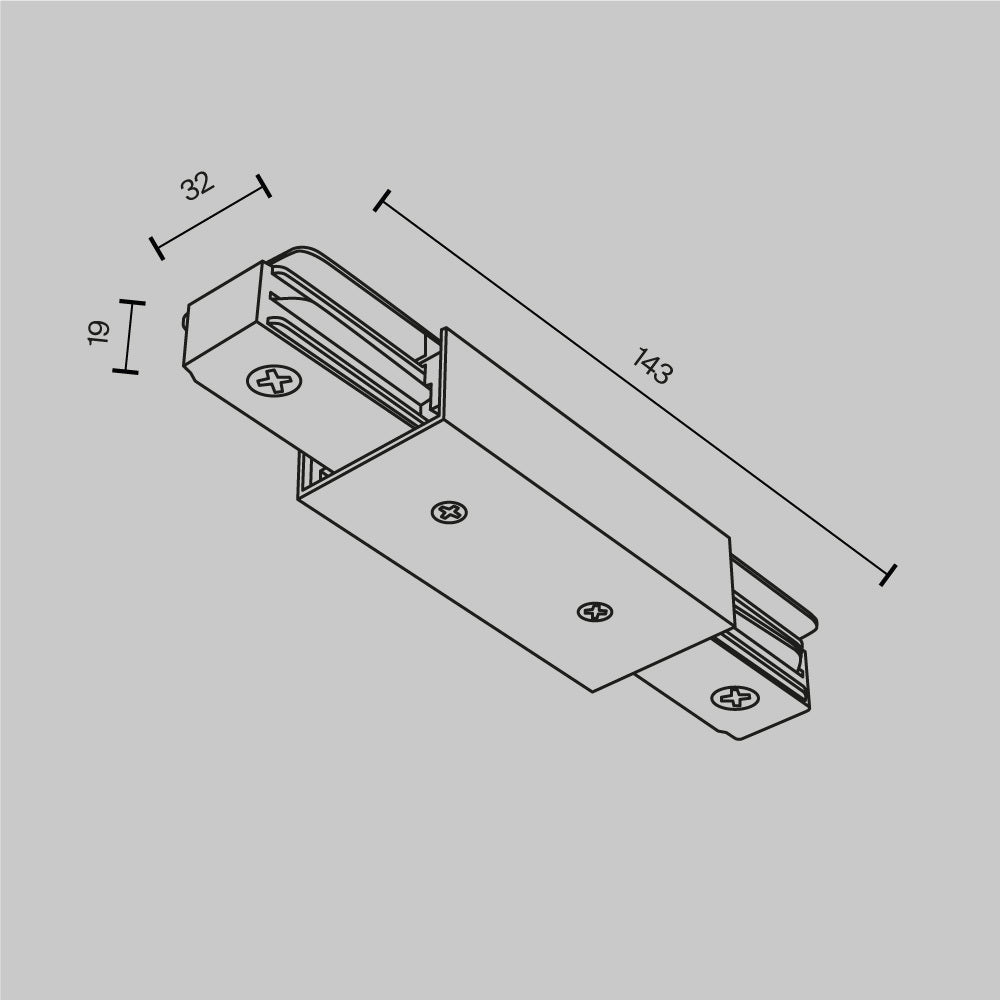 Otseühendus Unity külge toite sisendiga, must TRA001CB-11B