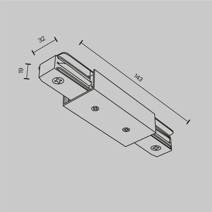 Otseühendus Unity külge toite sisendiga, must TRA001CB-11B