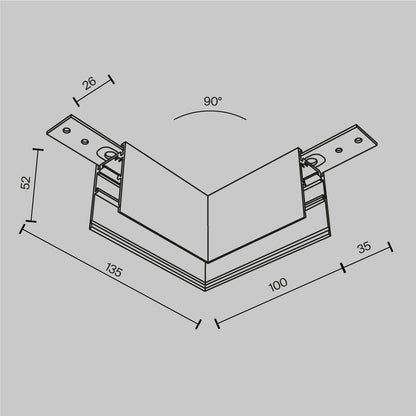 Angle connector TRA034HCL-41W