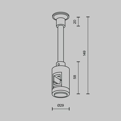 Seinale kinnitatav üheosaline piklik TRA155CW-SL1-B