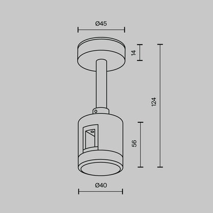 Laekinnitus 78 mm otseühendusega "Flarity" messing TRA156C-IPC1-BS