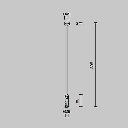 Kahekordne laekinnitus 700mm "Flarity" messing TRA159C-D1-BS