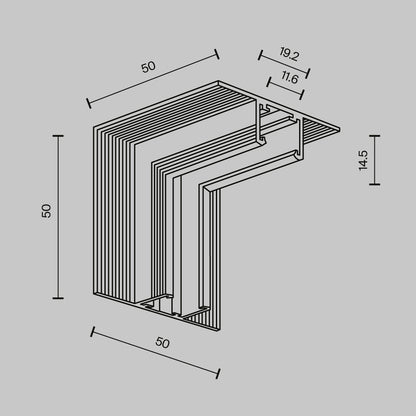 Invändig infälld vinkelkoppling TRA239ICL-42.12B