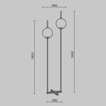 Floor lamp Z020FL-L12BS3K