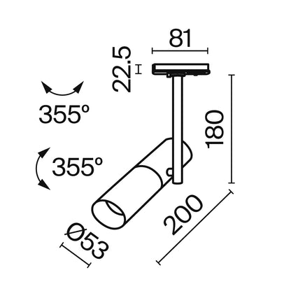 Süvisvalgusti TR005-1-GU10-B