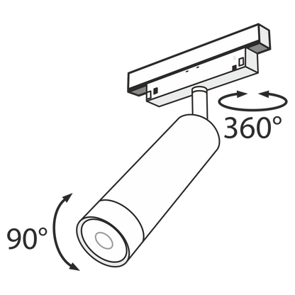 Track luminaire TR019-2-7W3K-B