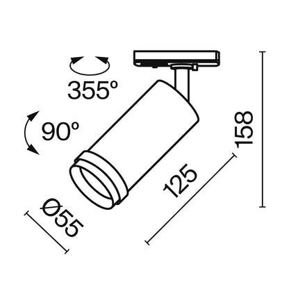 Track Luminaire TR021-1-124K-Z-B