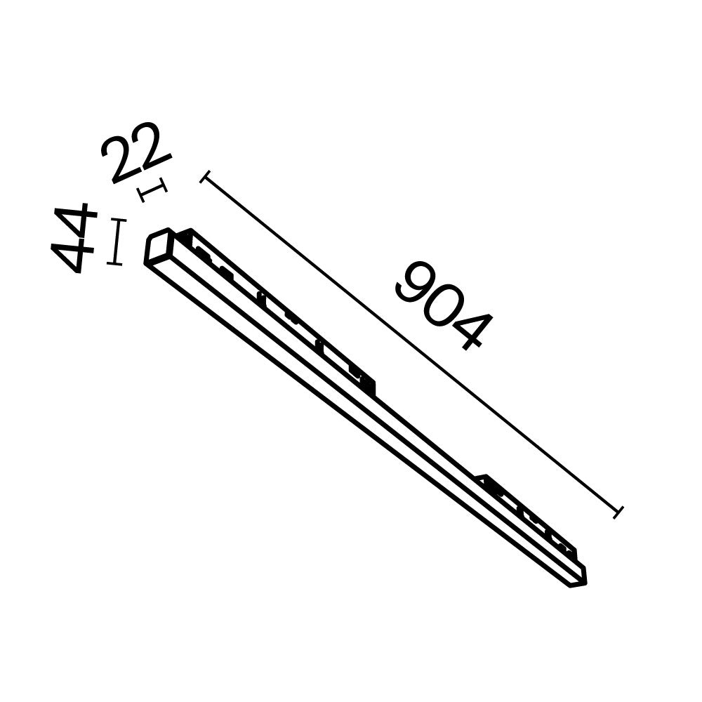 Track luminaire TR030-4-30WTW-DD-W