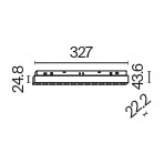 Track luminaire TR031-4-18WTW-DD-B