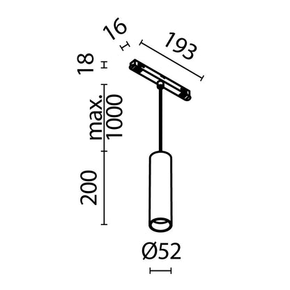 Rippvalgusti siinile TR041-4-12W3K-M-DS-BBS