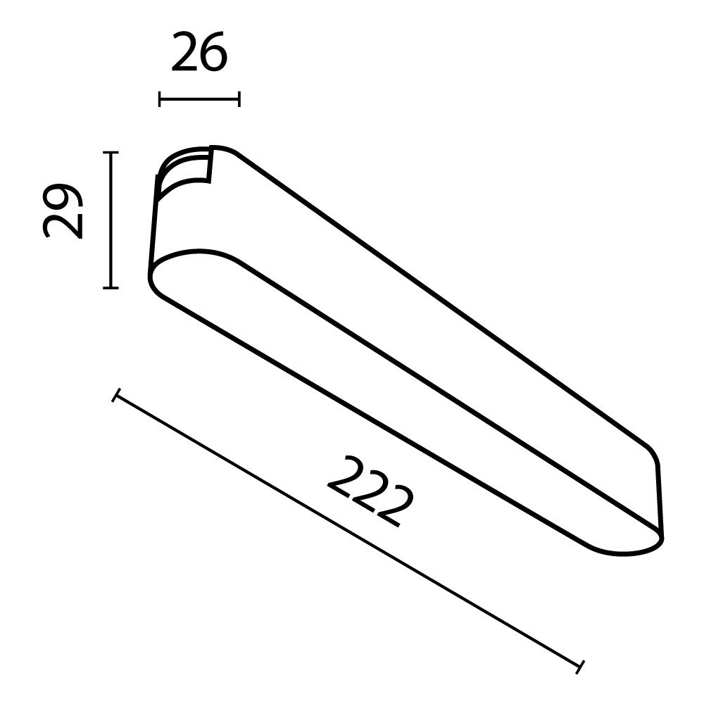 Track luminare TR080-1-12W4K-W