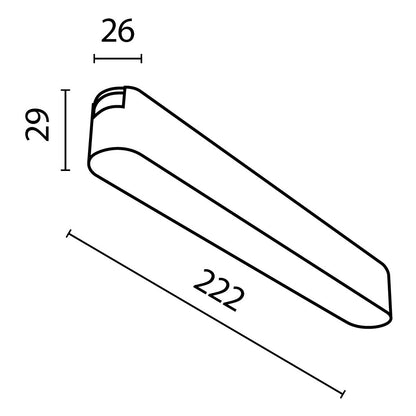 Track luminare TR080-1-12W4K-W