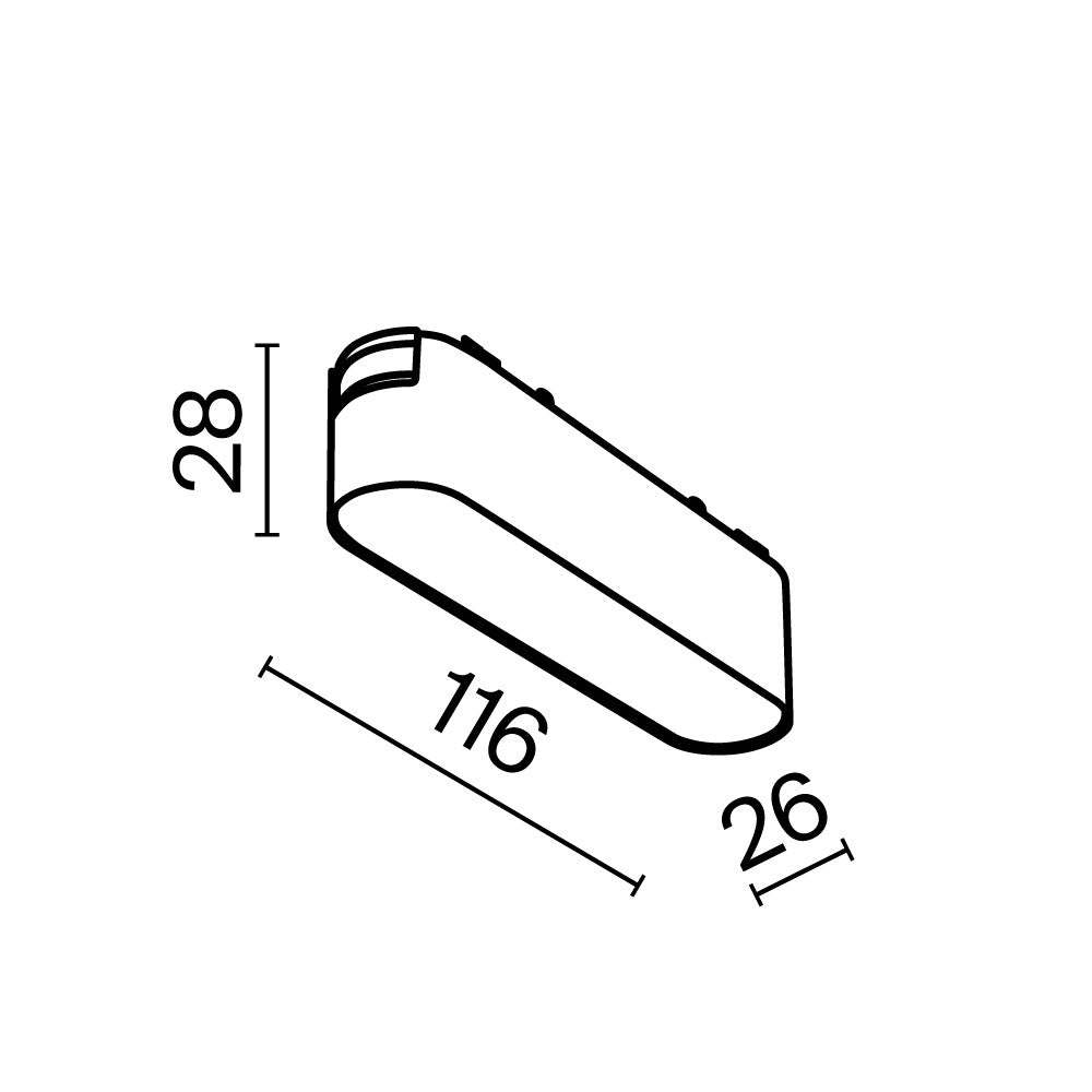 Track luminare TR080-1-6W4K-W